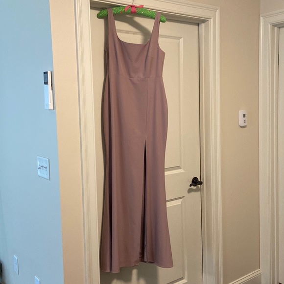 bhldn catarina crepe maxi dress BHLDN Catarina Crepe Maxi Dress in Brown, Brown